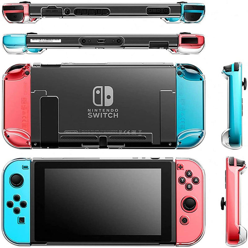 HEYSTOP Switch Case Compatible with Nintendo Switch, 9 in 1 Accessories kit  with Carrying Case, Dockable Protective Case, HD Screen Protector and 6pcs